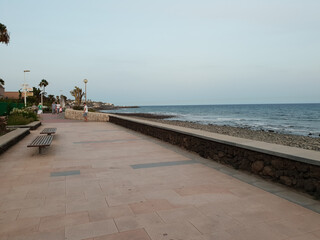 Menschenleere Promenade - Kanaren