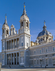 Fototapeta premium Almudena Cathedral, Madrid, Spain