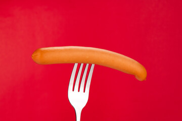 Hot Dog on a Fork