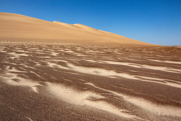 Sand dunes on the Skeleton Coast in Namibia