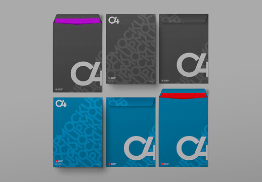 C4 Envelopes Mockup Set