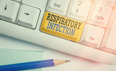 Handwriting text Respiratory Infection. Conceptual photo any infectious disease that directly...