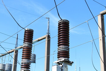 electrical columns on transformers for the concept of electricity