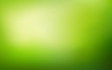 Abstract Nature blurred background. Green gradient backdrop with sunlight. Ecology concept for your graphic design, banner or poster	