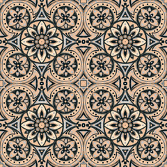 stylized ethnic pattern.