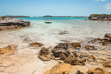 rocky beach and sea
