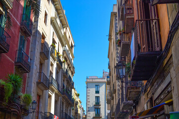 Fototapeta na wymiar スペイン　バルセロナの街並み