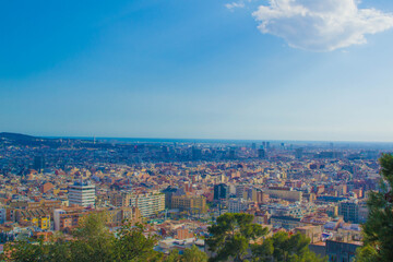 Obraz premium スペイン バルセロナの街並み