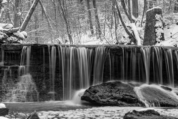 winter waterfall