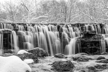 waterfall in winter