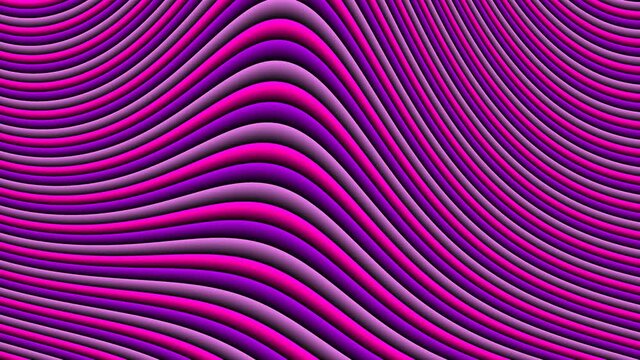 Abstract CGI motion background with floating parallel colored lines in perfect seamless loop (3840 x 2160, 30 fps).