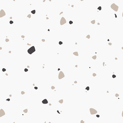Simple terrazzo background. Pastel colors abstract seamless pattern.