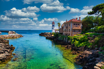 view of Santa Marta beach in Cascais