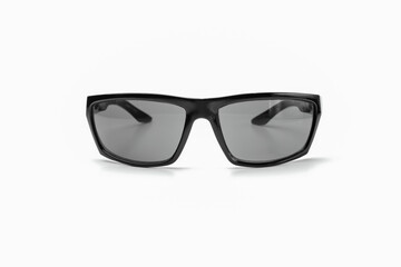 black sunglasses on a white background isolate