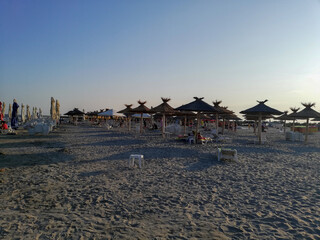Sulina Beach - the most beautiful wild beach in civilized Romania. Tourists go there for the fine sand and beautiful scenery from the Danube to the Black Sea