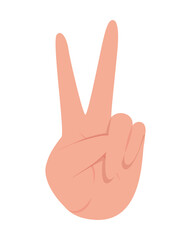 peace and love hand design of Hippie art and creative theme Vector illustration