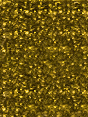 Abstract unfocused background of small Golden bokeh hearts