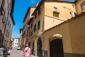 Cityscape of Lucca in Tuscany, Italy