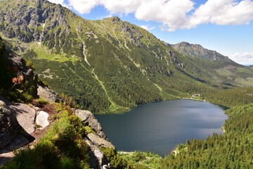Naklejka na ściany i meble Morskie Oko w Tatrach, Tatrzański Park Narodowy