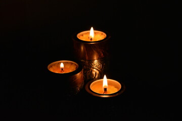 candles in the dark