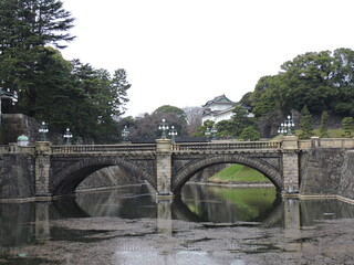 Japan palace and bridge