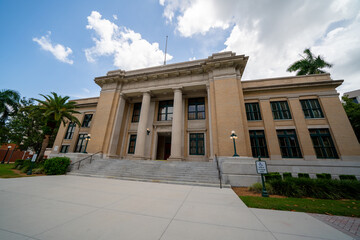 Fototapeta premium Photo of Lee County Government management Building Fort Myers FL