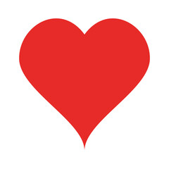 heart flat style icon design of love passion and romantic theme Vector illustration