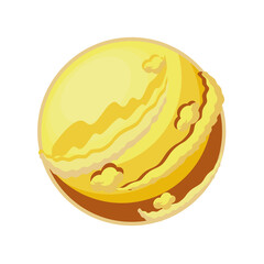 planet mercury on white background