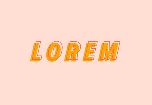Outline Text Effect