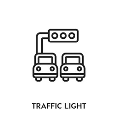 traffic light vector icon. traffic light sign symbol. Modern simple icon element for your design	