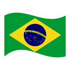 Brazil flags icon vector symbol of country
