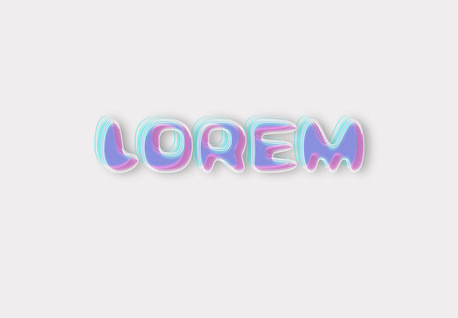 Bubble Text Effect