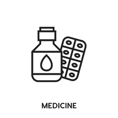 medicine vector icon. medicine sign symbol. Modern simple icon element for your design	