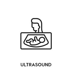ultrasound vector icon. ultrasound sign symbol. Modern simple icon element for your design	