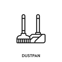 dustpan vector icon. dustpan sign symbol. Modern simple icon element for your design	