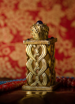 Beautiful Arabic style attar perfume or agarwood oil fragrances
