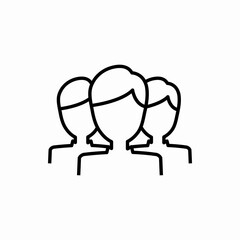 Outline group icon.Group vector illustration. Symbol for web and mobile