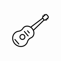 Outline guitar icon.Guitar vector illustration. Symbol for web and mobile