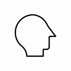 Outline head icon.Head vector illustration. Symbol for web and mobile