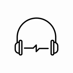 Outline headphone icon.Headphone vector illustration. Symbol for web and mobile