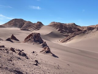 Fototapeta na wymiar Valle de la Luna, San Pedro de Atacama, Chile