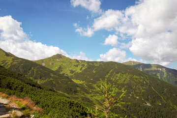 Fototapeta premium Mountain landscape in Tatra Mountains, Poland. Europe views