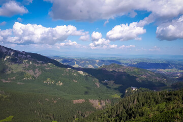 Fototapeta na wymiar Mountain landscape in Tatra Mountains, Poland. Europe views