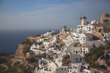 oia village in santorini island greece