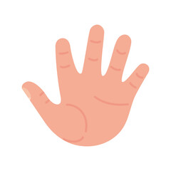 open hand design of People arm finger person learn communication healthcare theme Vector illustration