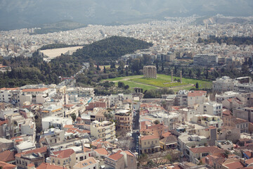 Fototapeta na wymiar view of the city of Athens, Greece