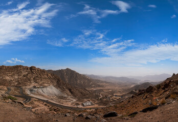 Al Hada Mountains near Taif, dangerous Al Hada road mountain pass, Western Saudi Arabia