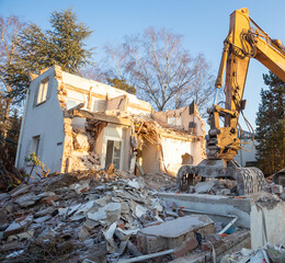 demolition of a house