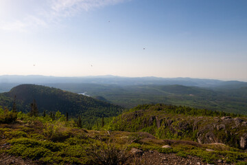 Naklejka premium Beautiful view from the summit of 