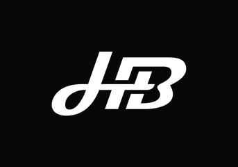 H B Initial Letter Logo design, Graphic Alphabet Symbol for Corporate Business Identity